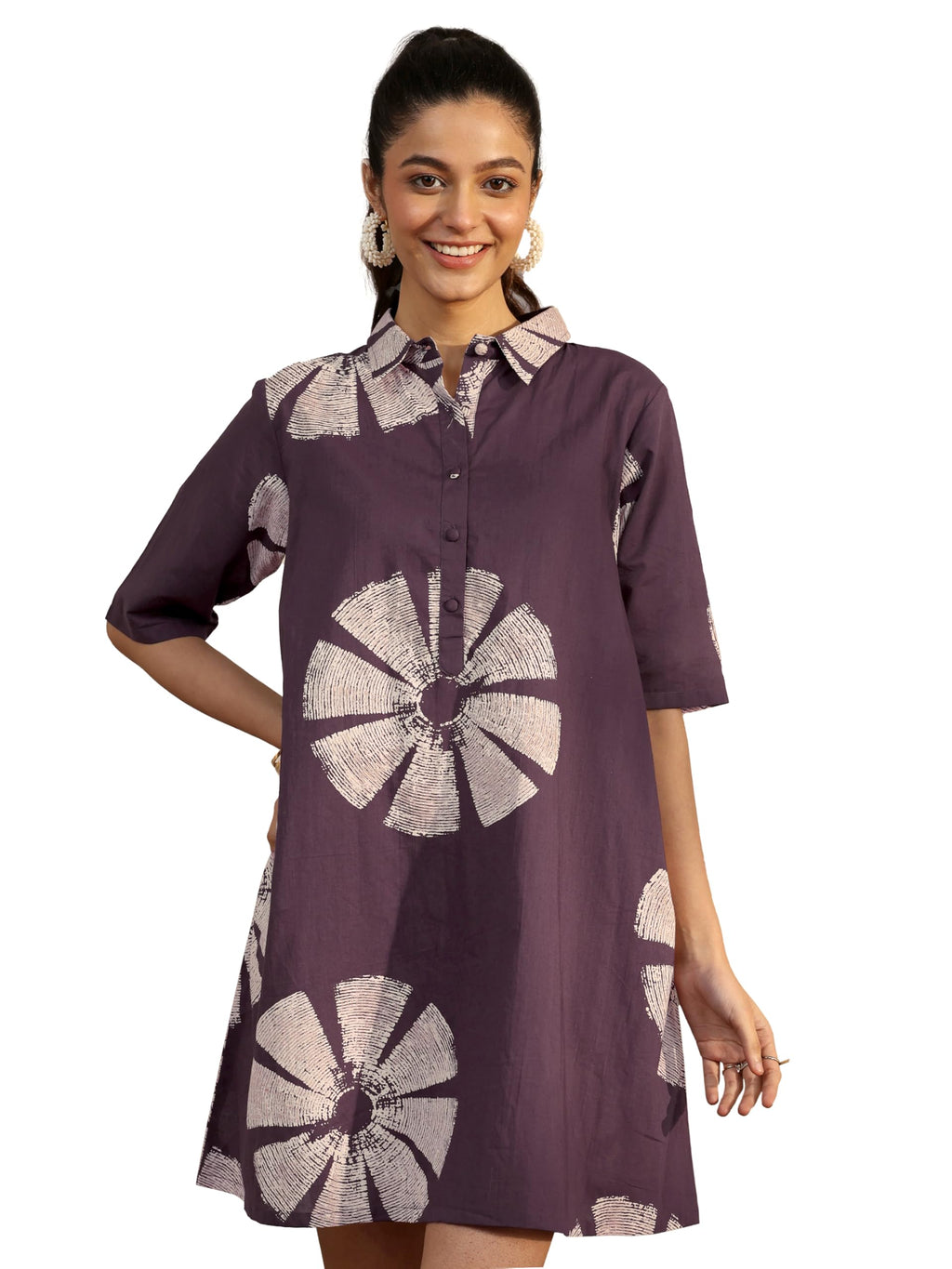 Libas Printed Cotton A-Line Dresses (43117S)
