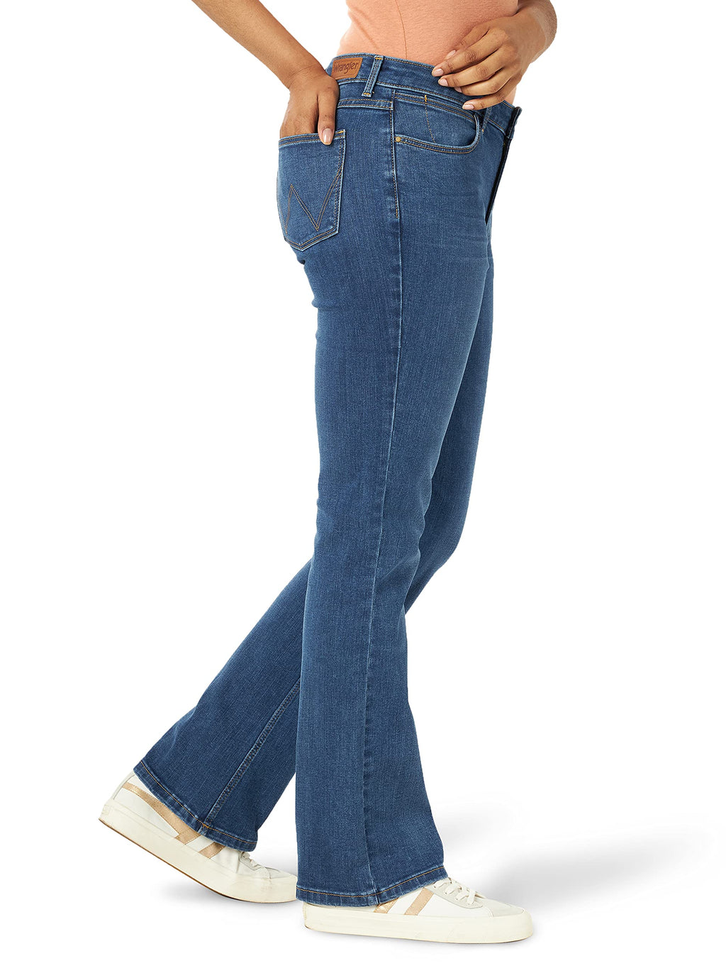 Wrangler Women's High Rise Bold Boot Jean, Hudson, 14-32