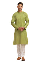 Be Active MenS Cotton Regular Kurta (C-399-2_Green