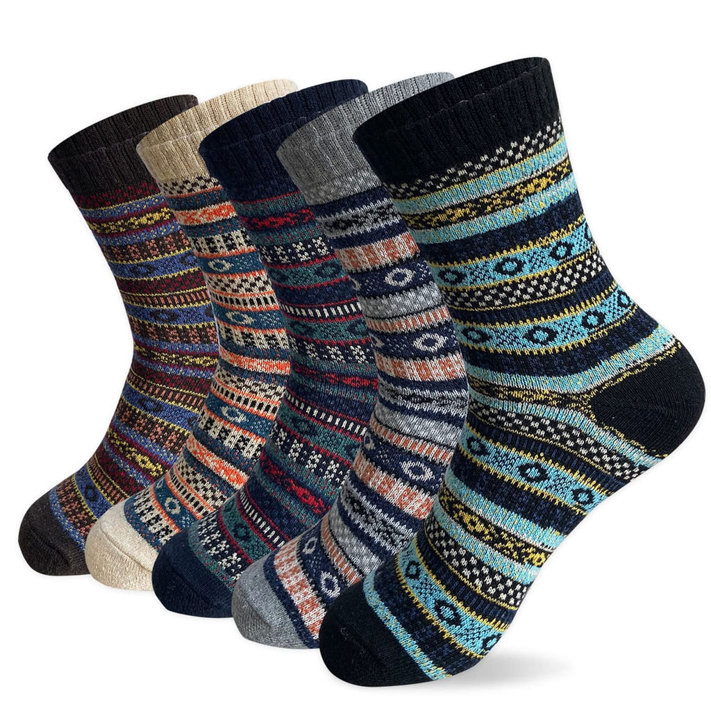 MORECOO Winter Socks Gift Box Free Size Thick Wool Soft Warm Casual Socks for Women Christmas Gifts