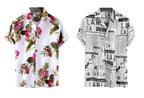 Rebelify Half Sleeve Printed Shirts For Men Regular Fit Printed Spread Collar Casual Shirt Lycra Fabric With Combo Shirt (Pack O