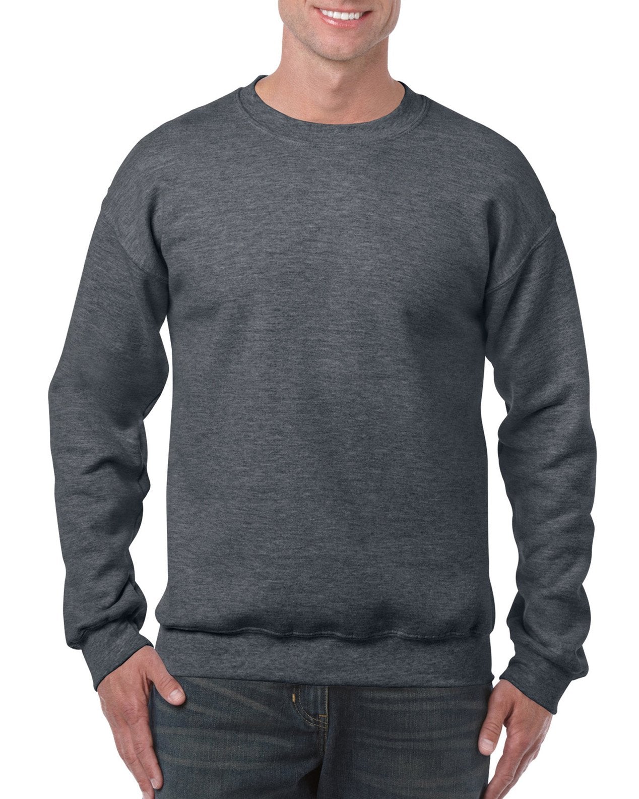 Gildan Men's Heavy Blend Crewneck Sweatshirt - 3X-Large - Dark Heather