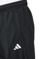 adidas Men's Sereno Cut 3-Stripes Regular Slim Tapered Pants, Black/White
