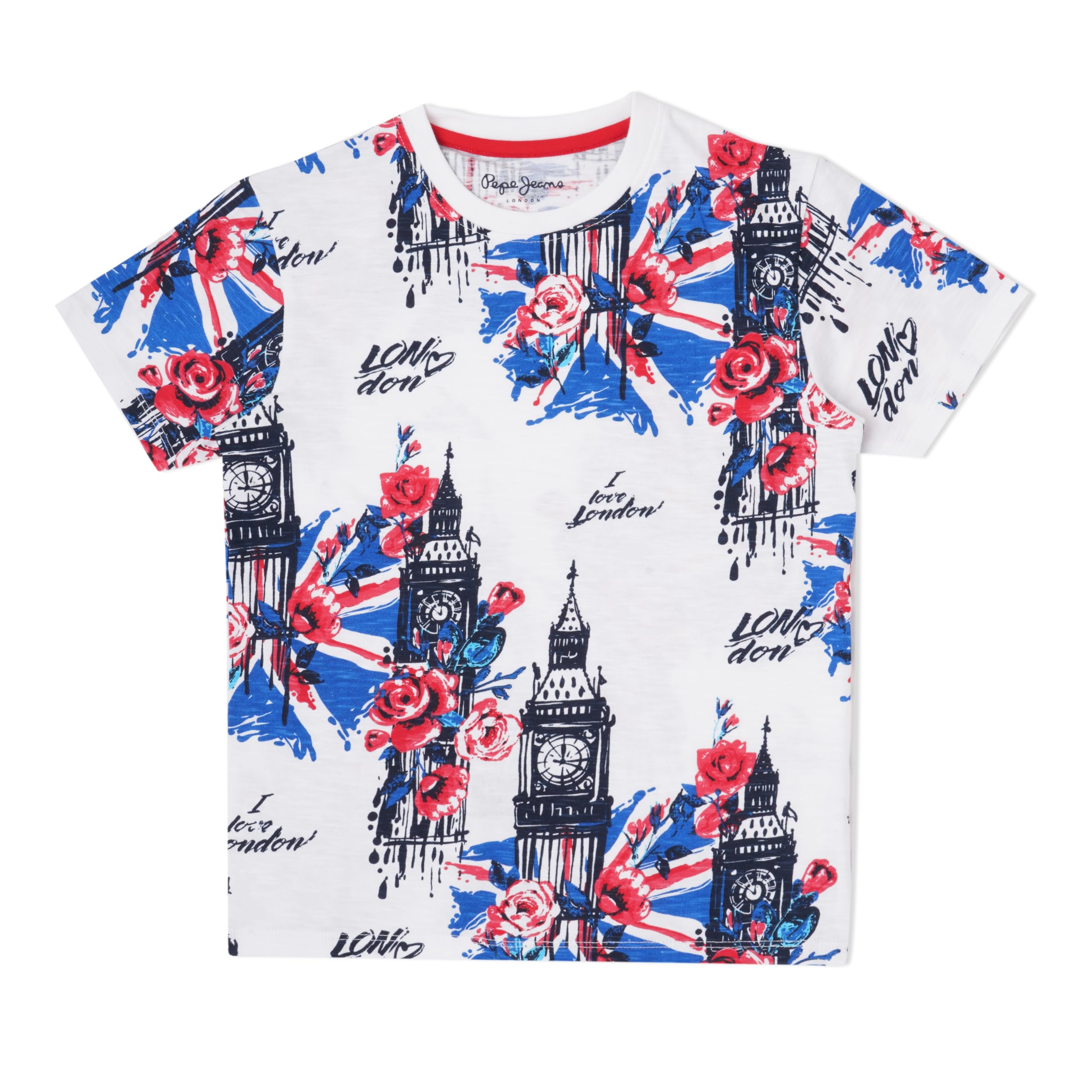 Pepe Jeans BoyS Regular Fit T-Shirt (Pb50365480010_White
