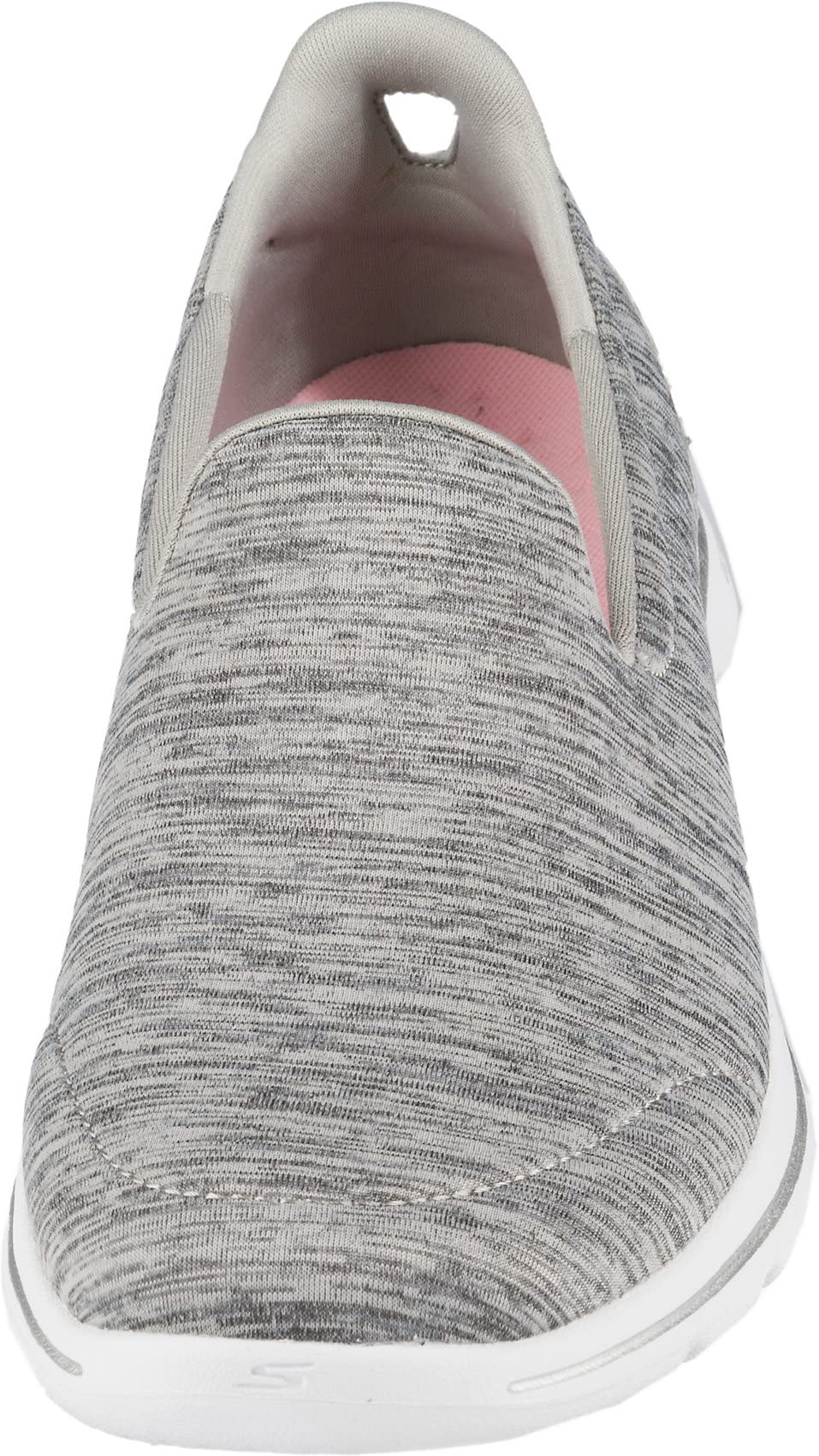 Skechers Women's Go Walk 5 Honor Sneaker, Grey, 7 Wide
