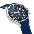 Nautica Men's NAPNSS214 NST Grey/Blue/Blue Silicone Strap Watch