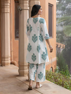 Yashika Women'S Cotton Blend Trendy Regular Fit Solid Printed Kurti With Bottom |Kurti Set For Women