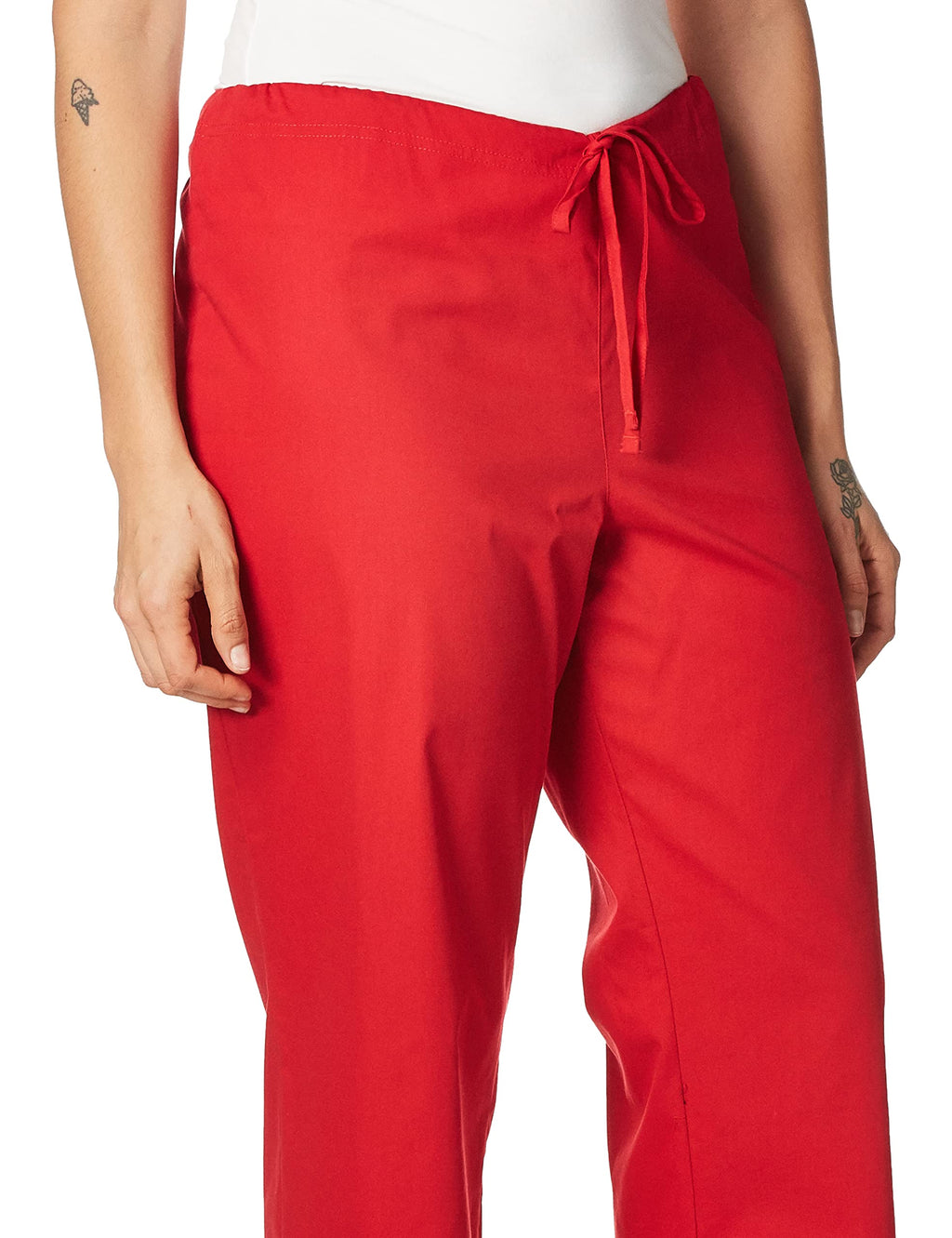 Dickies Men's EDS Signature Unisex Drawstring Scrub Pant, Red, X-Small