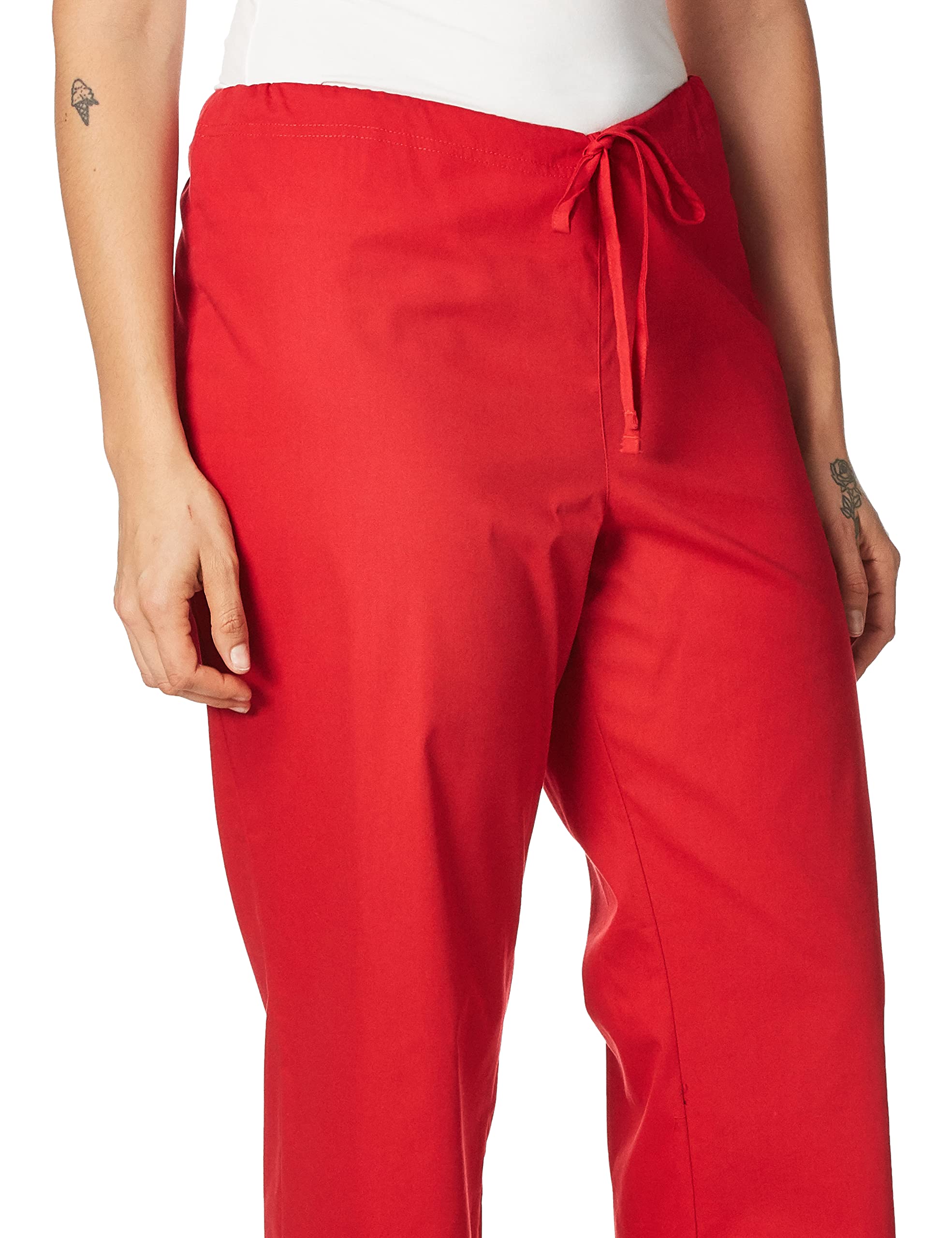 Dickies Men's EDS Signature Unisex Drawstring Scrub Pant, Red, X-Small