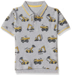 T2F Boys Cotton Regular Fit T-Shirt Grey