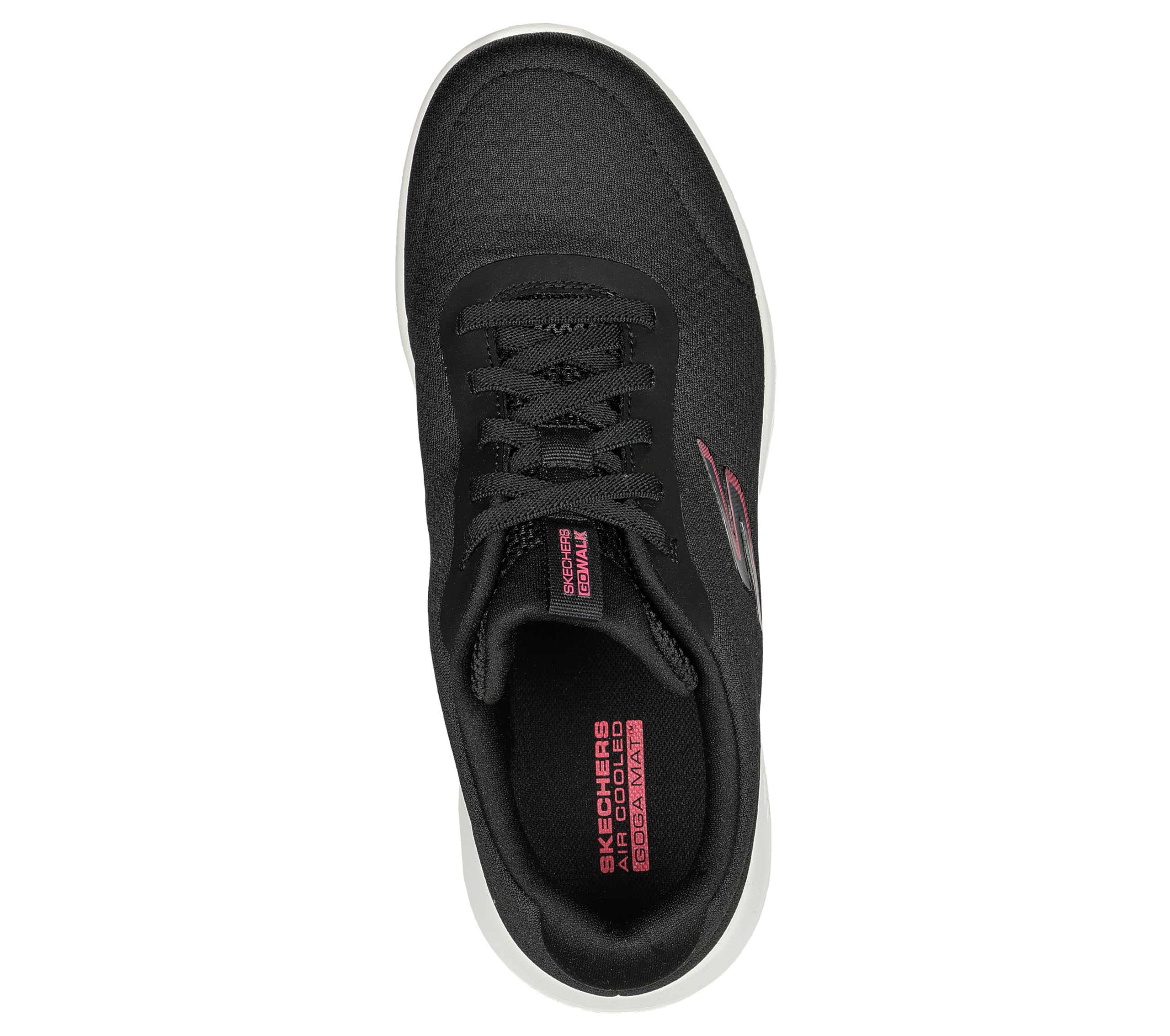 Skechers Women's Go Walk Joy-Ecstatic Sneaker, Black/White, 8 Wide