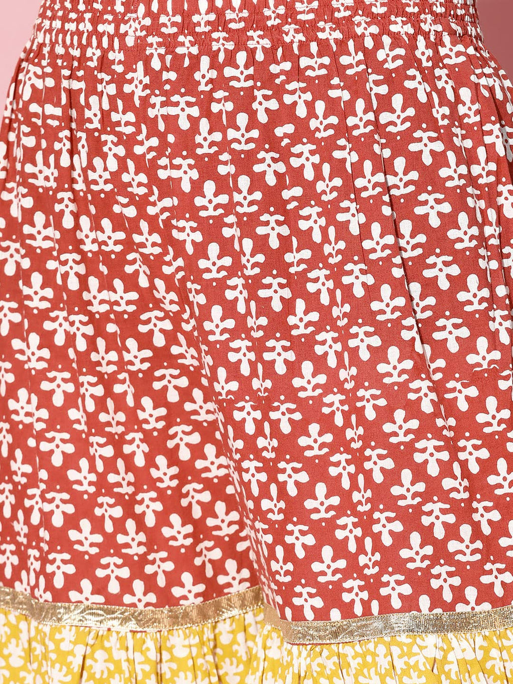 Ishin Women Cotton A-Line Salwar Suit Set