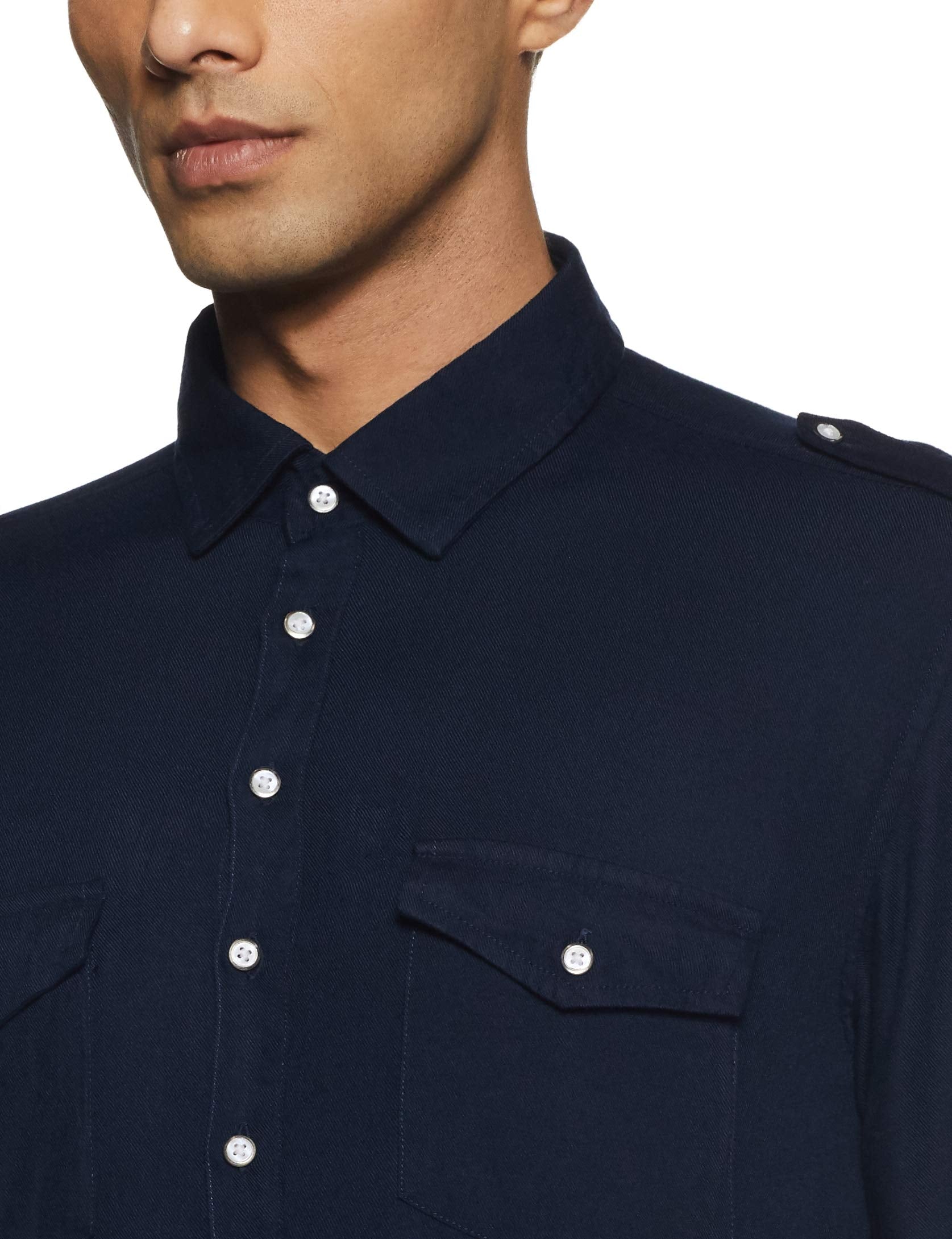 Indo Ink Men'S Cotton Pathan Suit Indo Western Kurta (Icmlf04Sc24L31-3528_Navy_L)