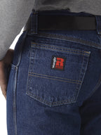 Wrangler Riggs Workwear mens Relaxed Fit Five Pocket jeans, Antique Indigo, 34W x 36L US