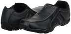 Skechers Mens Loafers-shoes, Black Leather, 13 US