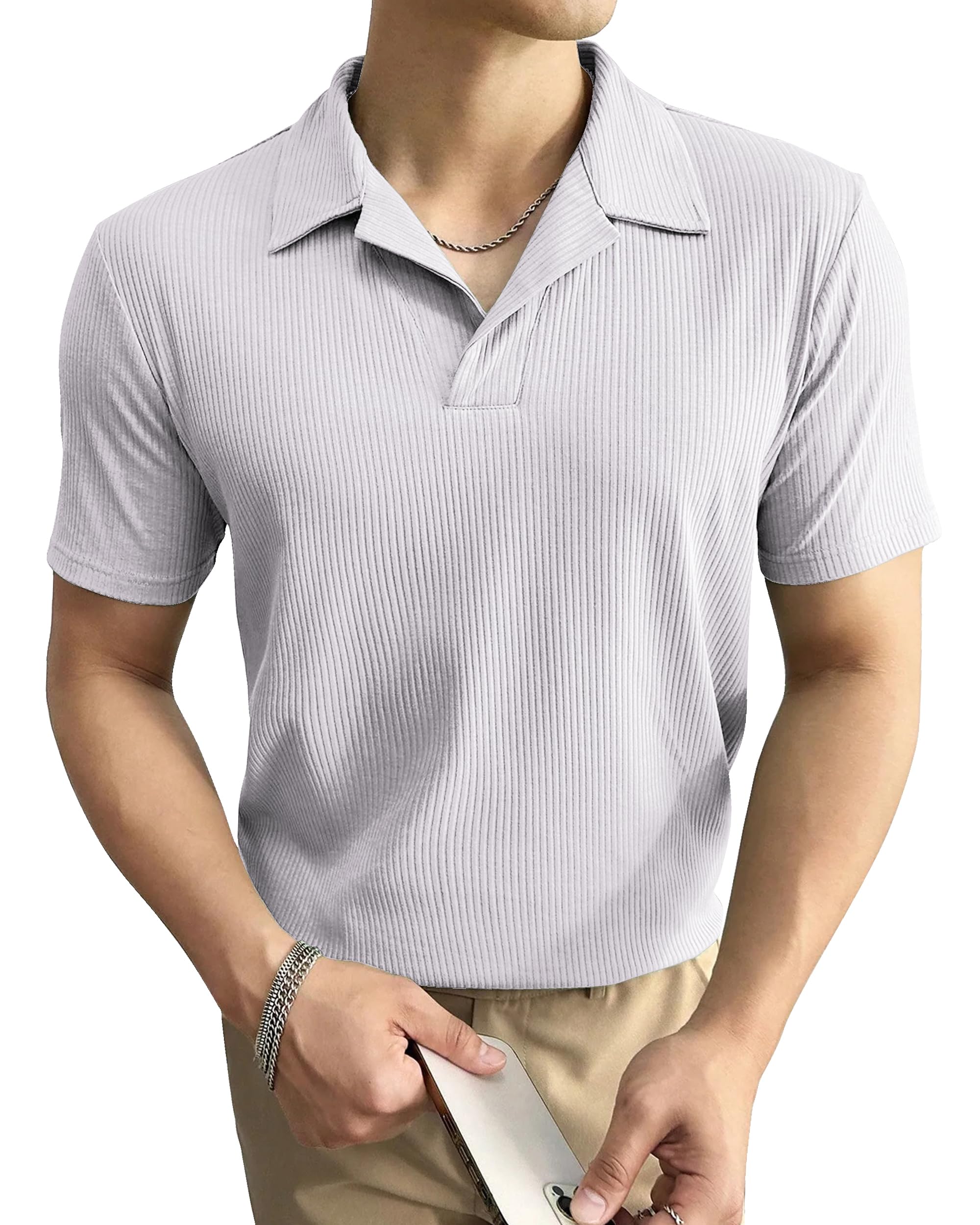 I ENTERPRISE Cotton Blend Regular Fit Round Spread Collar Solid Short Sleeve T-Shirt for Men & Boys Color :- White Size-XL