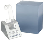 TIMETECH Men's Watch Two Tone Expansion Stretch Bracelet with Ribbed Coin Edge Bezel