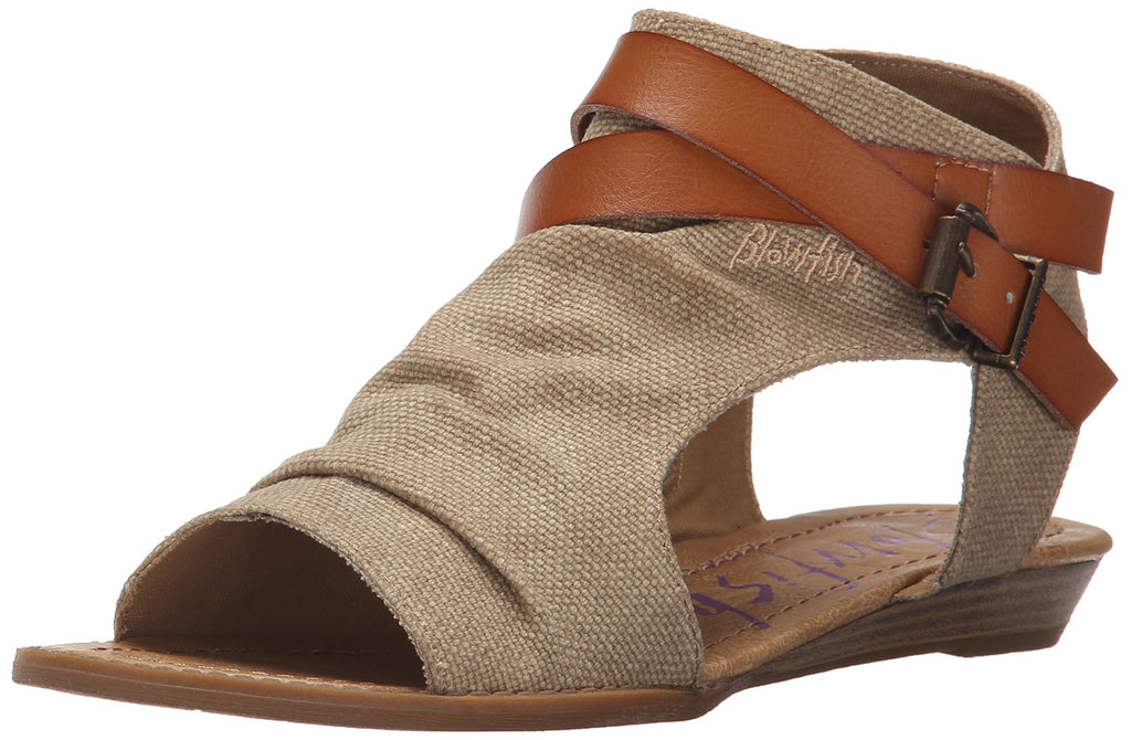 Blowfish Malibu Women's Balla Core Sandal,Desert Sand Rancher Canvas/Dyecut,7