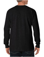 Dickies mens Long Sleeve Heavyweight Crew Neck T Shirt, Moss Green, Large US