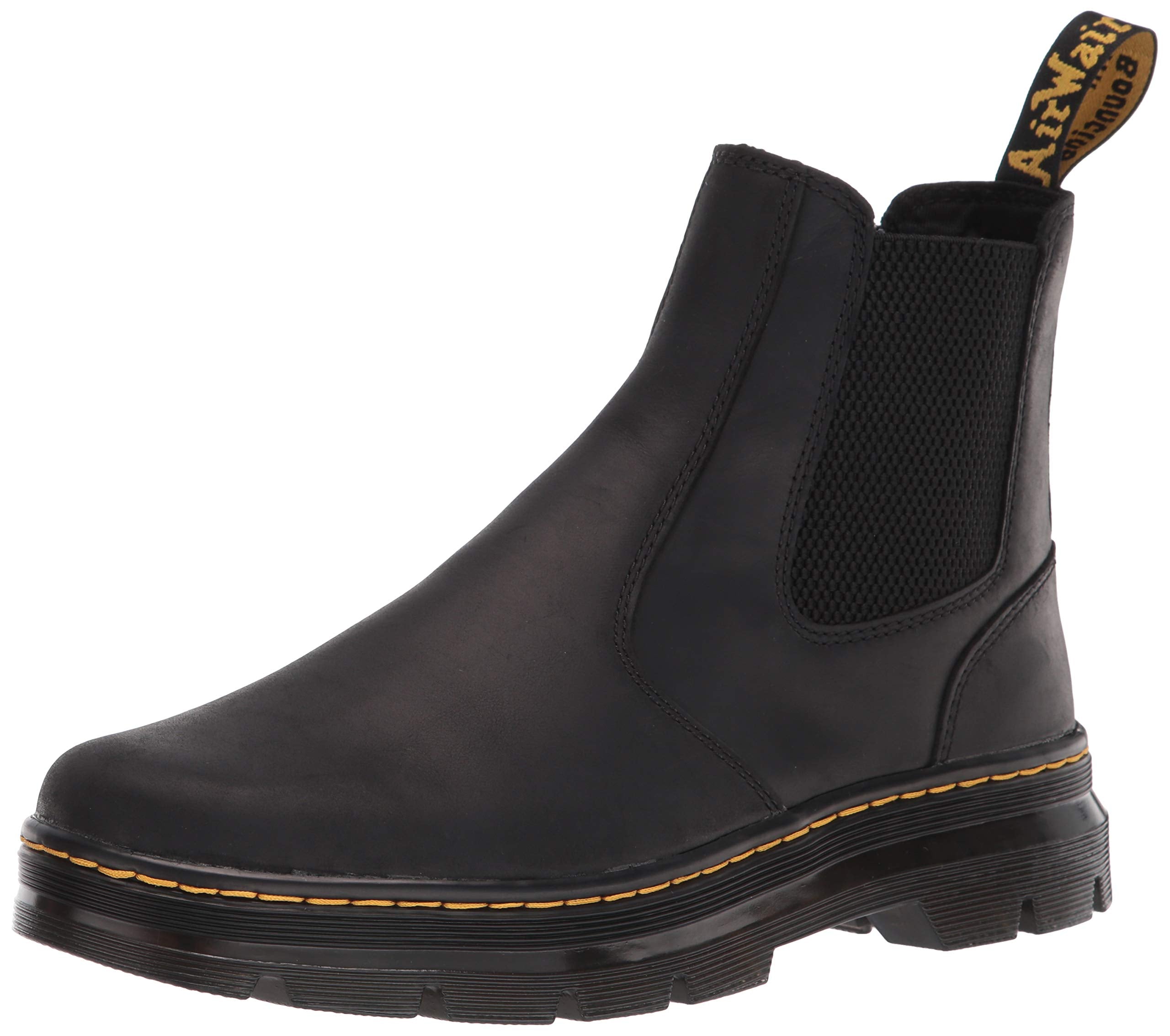 Dr. Martens Unisex Embury Chelsea Boot, Black Wyoming, 10 Women/9 Men
