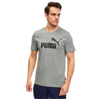 Puma Men's Essentials Logo T-Shirt (Available in Big & Tall), Medium Gray Heather, Large