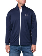 Under Armour Men's Sportstyle Tricot Jacket, (410) Midnight Navy / / White, 4X-Large Tall