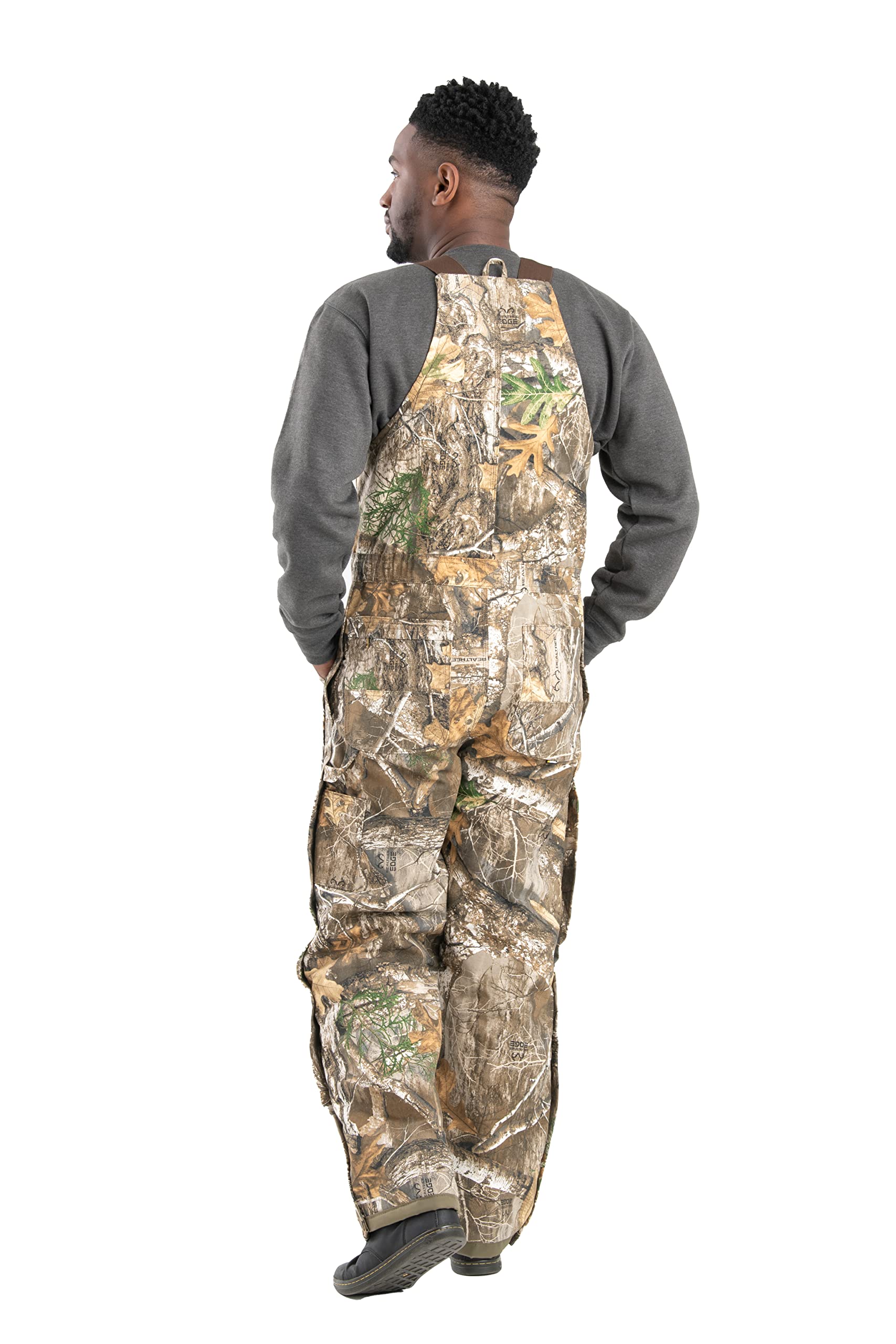 Berne Men's Heritage Insulated Duck Bib Overall, Medium Tall, Realtree Edge
