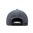 melin A-Game Hydro, Performance Snapback Hat, Water-Resistant Baseball Cap for Men & Women, Heather Light Blue, Small