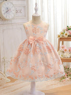 TAGAS Girls Princess Dress | Girl Dress |Dresses birthdaydress for Babygirls | Peach