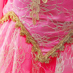 Dressy Daisy Beauty Princess Costume Dress Up for Little Girls Halloween Birthday Party Fancy Ball Gown Size 5T 6