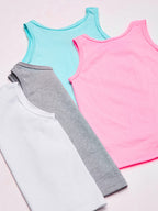 Fruit of the Loom girls Undershirts (Camis & Tanks) Undershirt, Toddler Tank - 6 Pack Assorted, 4-5T US