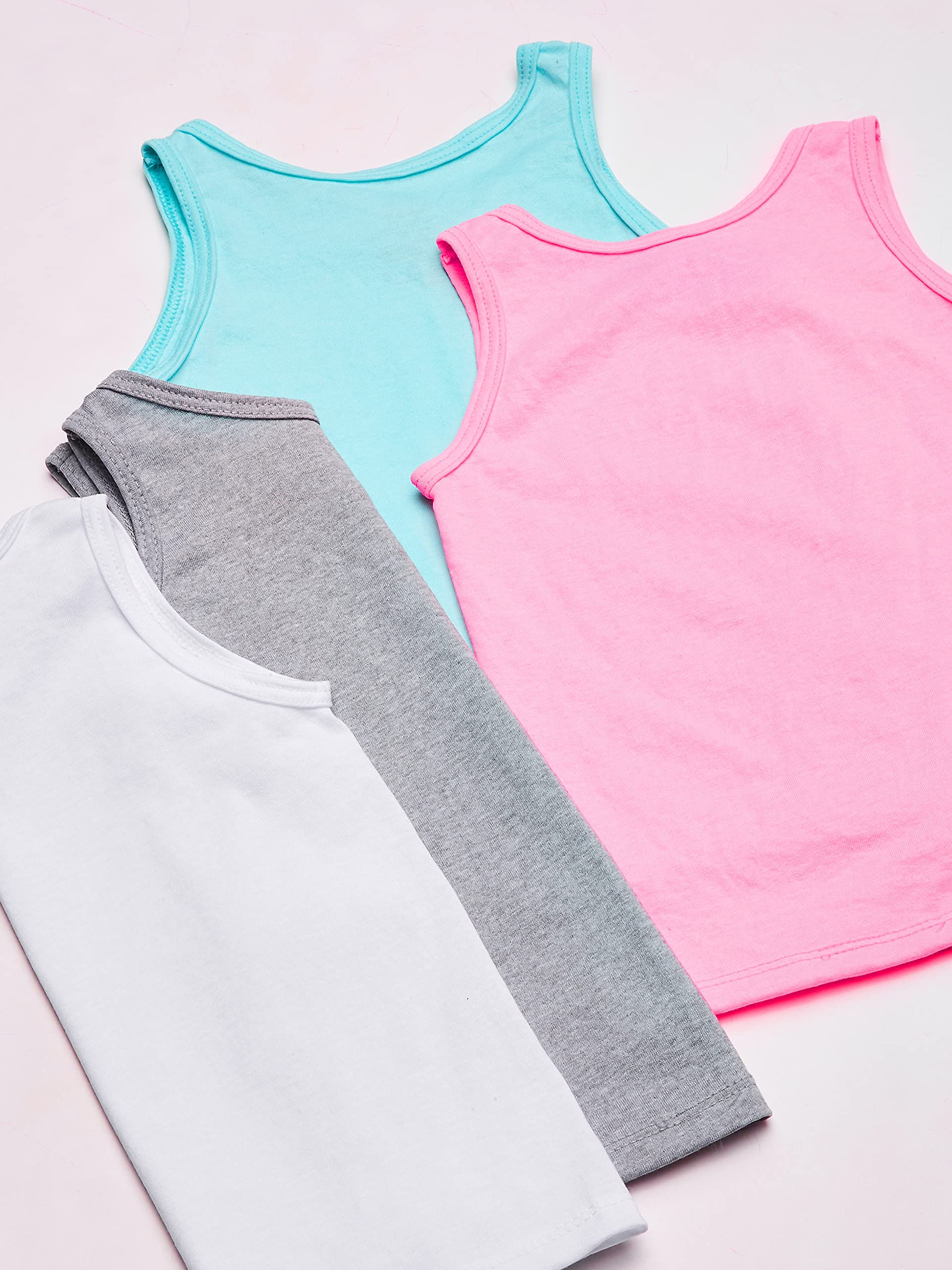 Fruit of the Loom girls Undershirts (Camis & Tanks) Undershirt, Toddler Tank - 6 Pack Assorted, 4-5T US