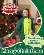 CANASOUR Dinosaur Onesie Kids Animal Halloween Cosplay Costume for 10-12 Years Girls Dino Unisex Outfuit One Piece Hooded Christ