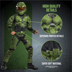 Disguise DG104999G Boys Halo Master Chief Infinite Muscle Child Costume - Large 10-12