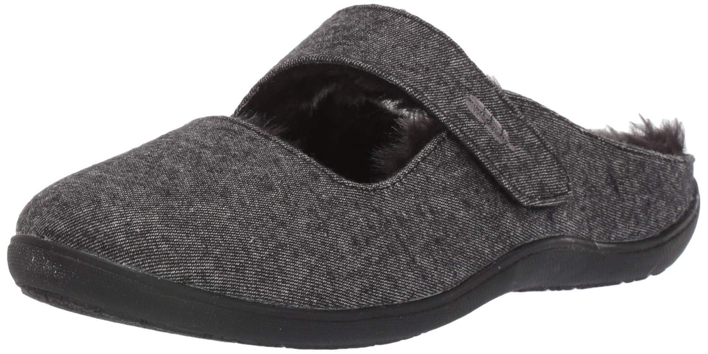 Revitalign RV4200406 Womens Oceanside Comfort Slipper  Black - Size 6