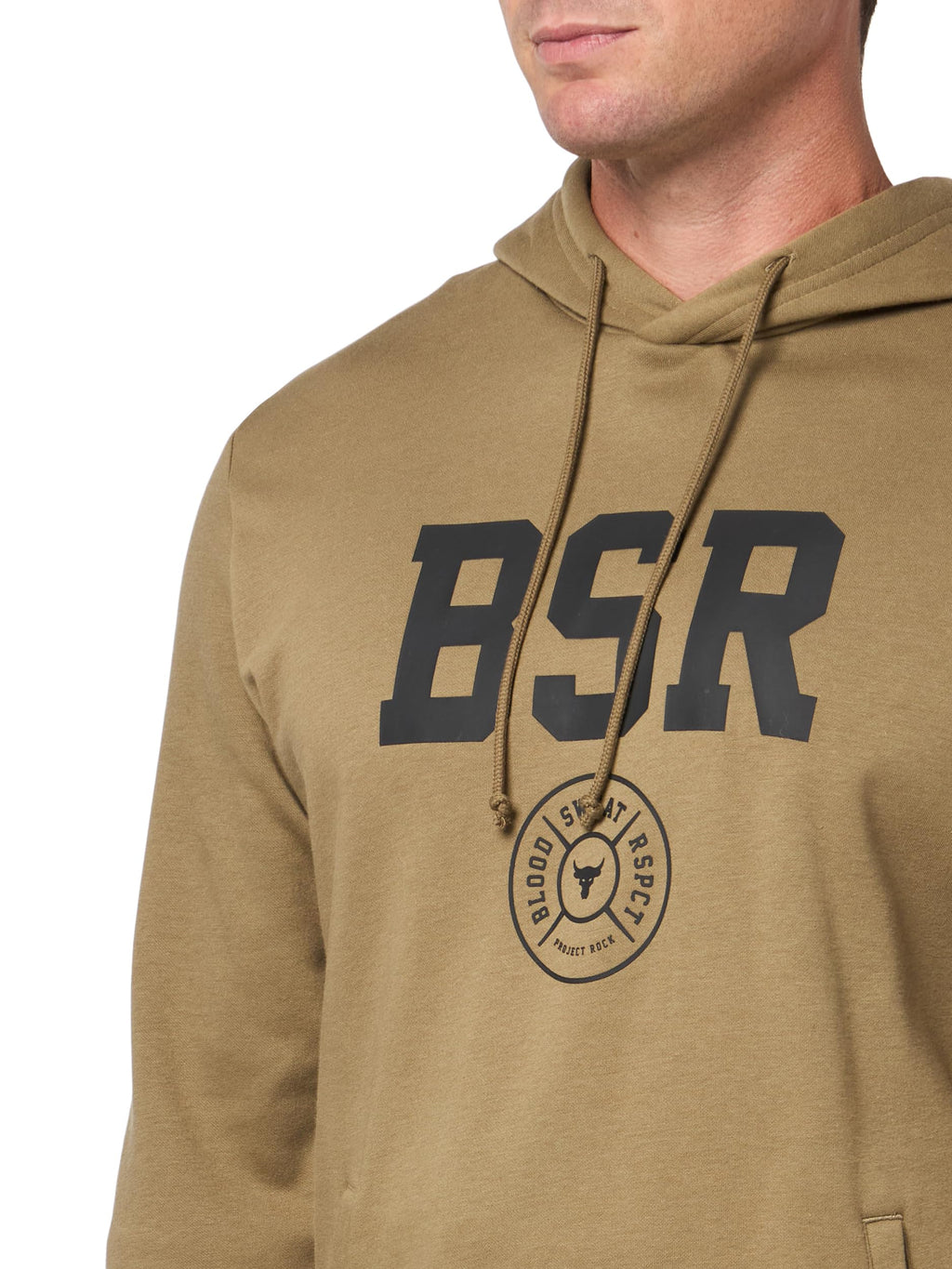 Under Armour Men's Project Rock Rival Fleece Hoodie, (251) Bayou/Black/Black, Large