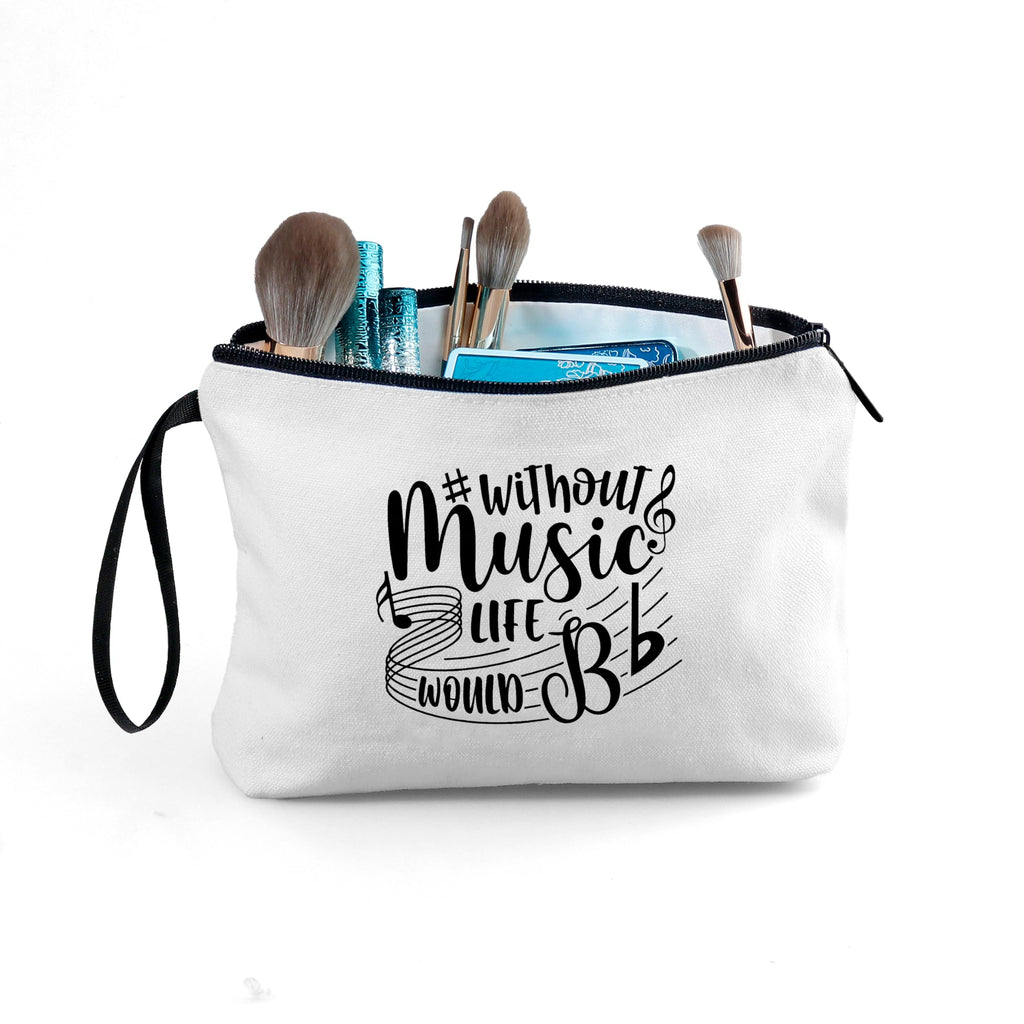 SEAMOON Music Gifts, Gifts for Music Lovers, Cool Gifts for Music Lovers, Small Makeup Bag, Music Stuff for Women, Friends, Sist