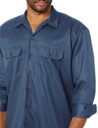 Dickies mens Big-tall Long-sleeve work utility button down shirts, Navy, 3X-Large US