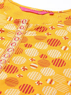 Anubhutee Women'S Rayon Printed Straight Kurti Abwka2447_Or_L_Orange