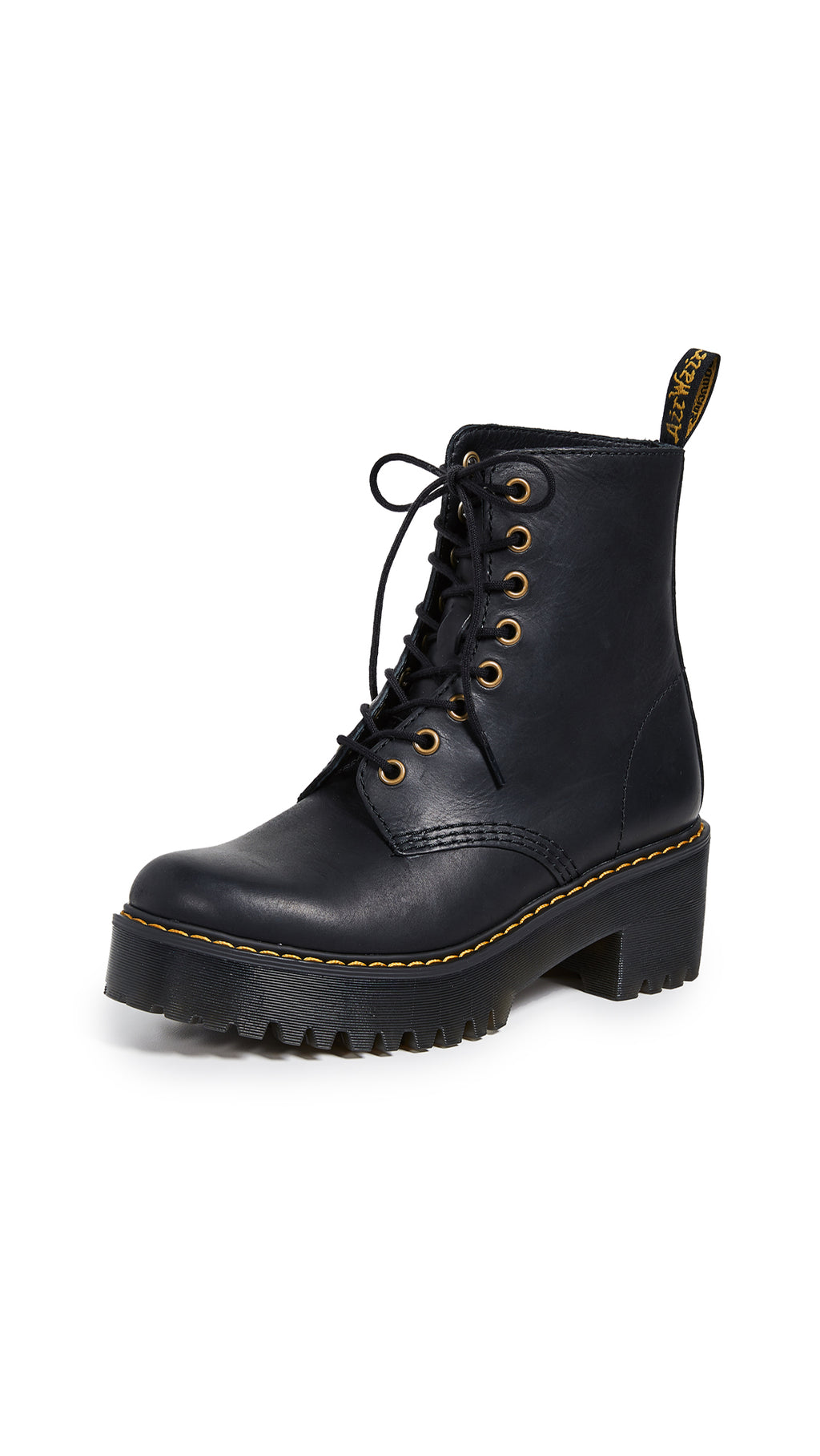 Dr. Martens Women's Shriver Hi Fashion Boot, Black, 5
