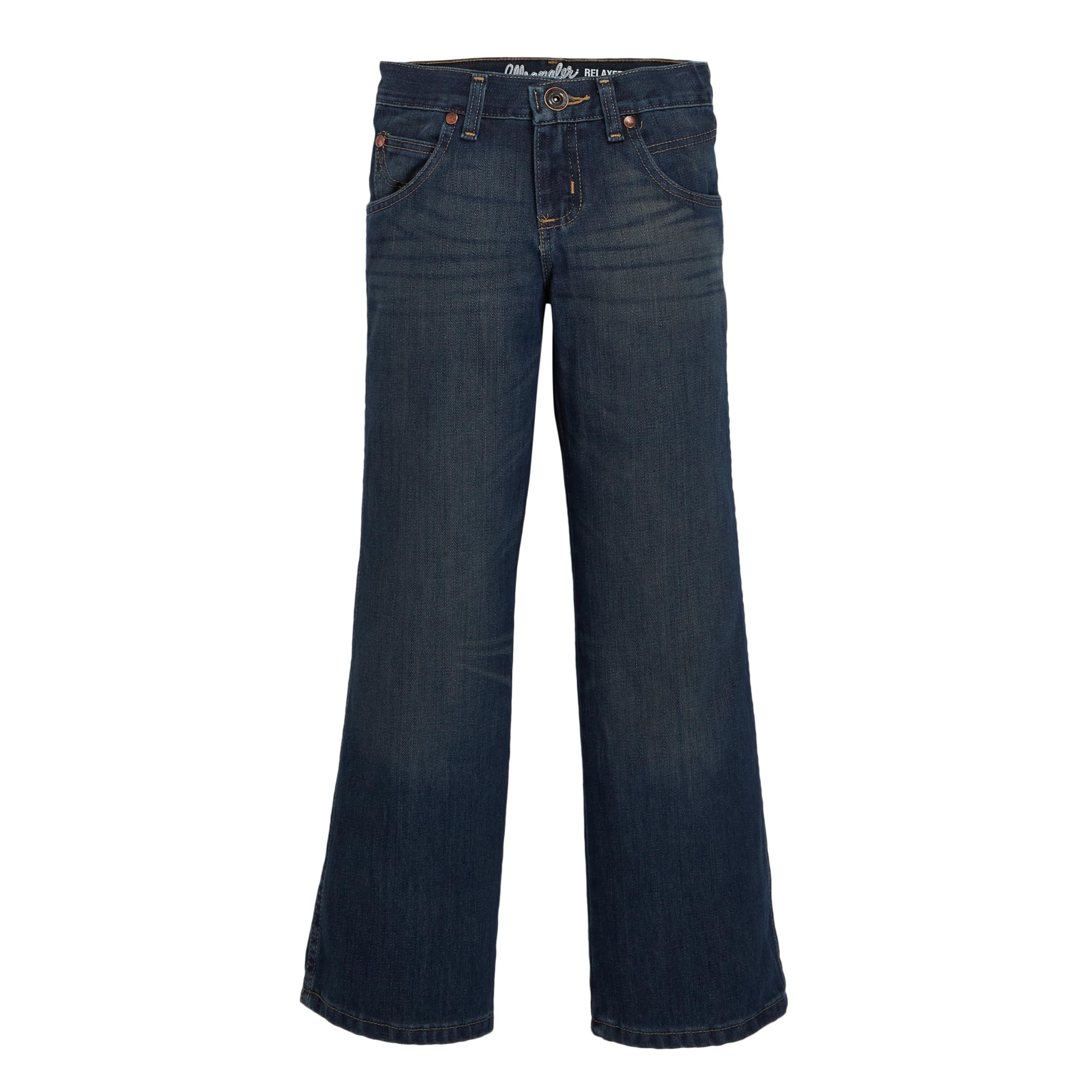 Wrangler Boys 8-20 Relaxed Fit Boot Cut Jean, Night Sky, 8