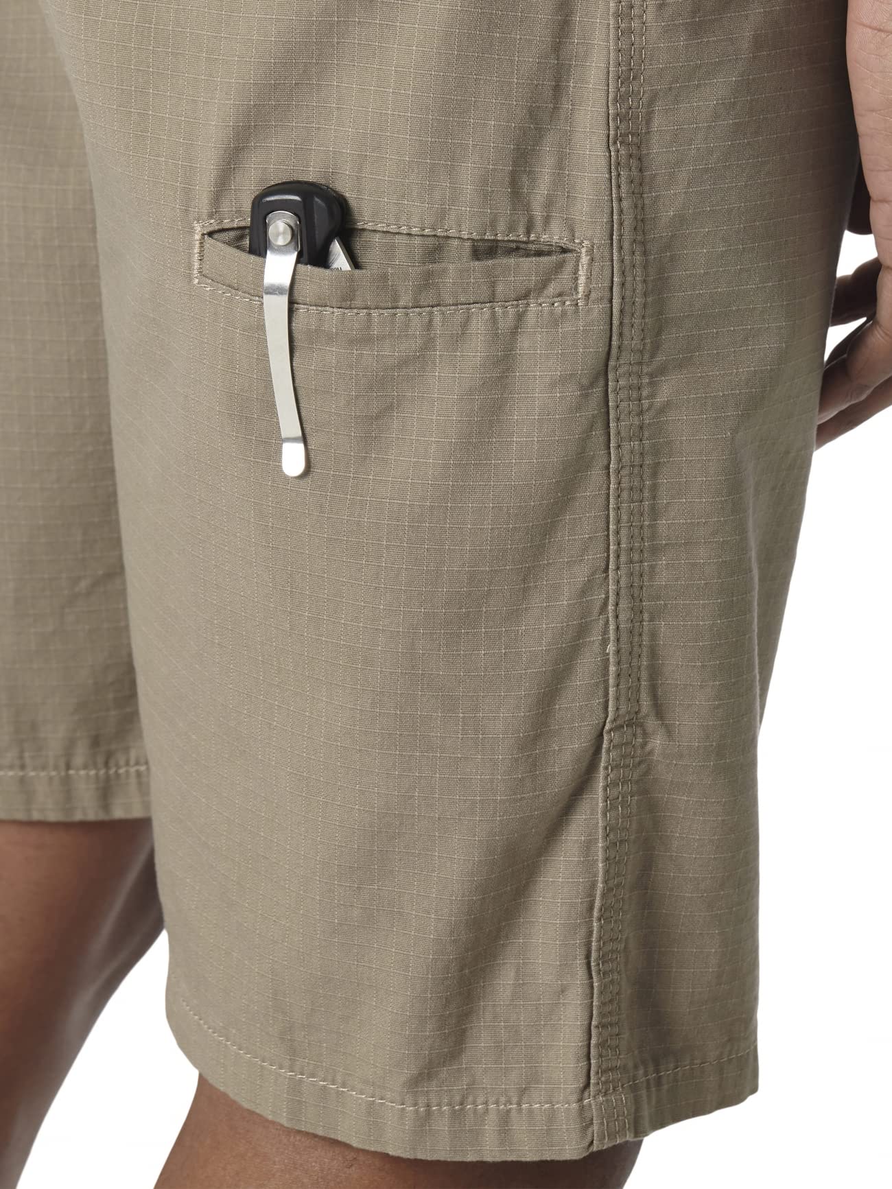 Wrangler Riggs Workwear Men's Technician Short, Dark Khaki, 34