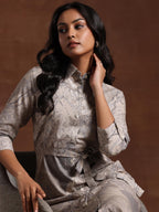 Libas WomenS Linen Shirt Midi Dress (37182_Off White