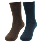 Bonjour Plain Full Length Woolen Socks for Kids- Pack Of 2