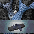 Iristide Travel Tie Case, Portable Waterproof Necktie Cufflinks Storage Box Tie Holder Stored up to 4-5 Ties - Black