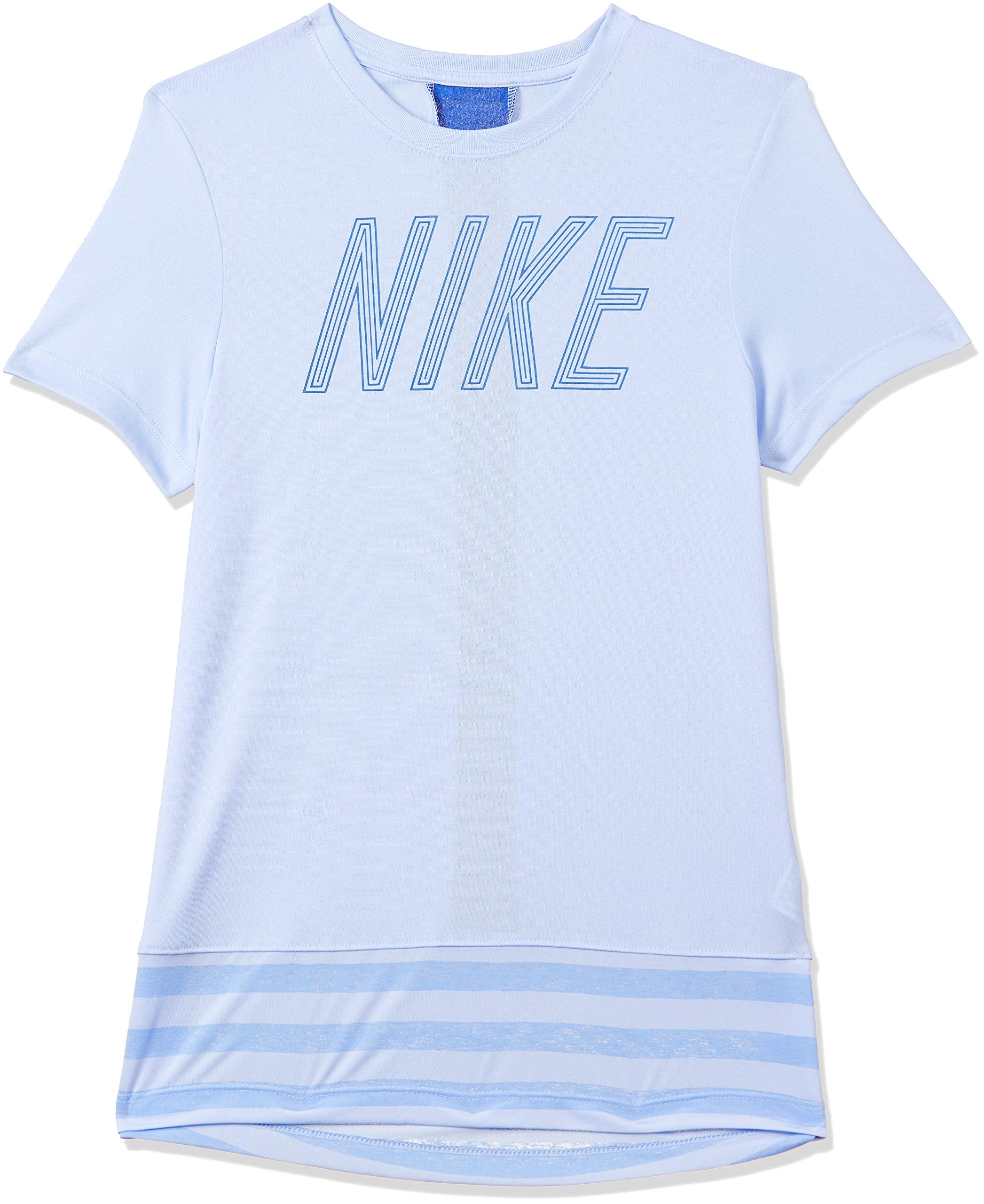 Nike Solid Regular Fit Girls Active T-Shirts
