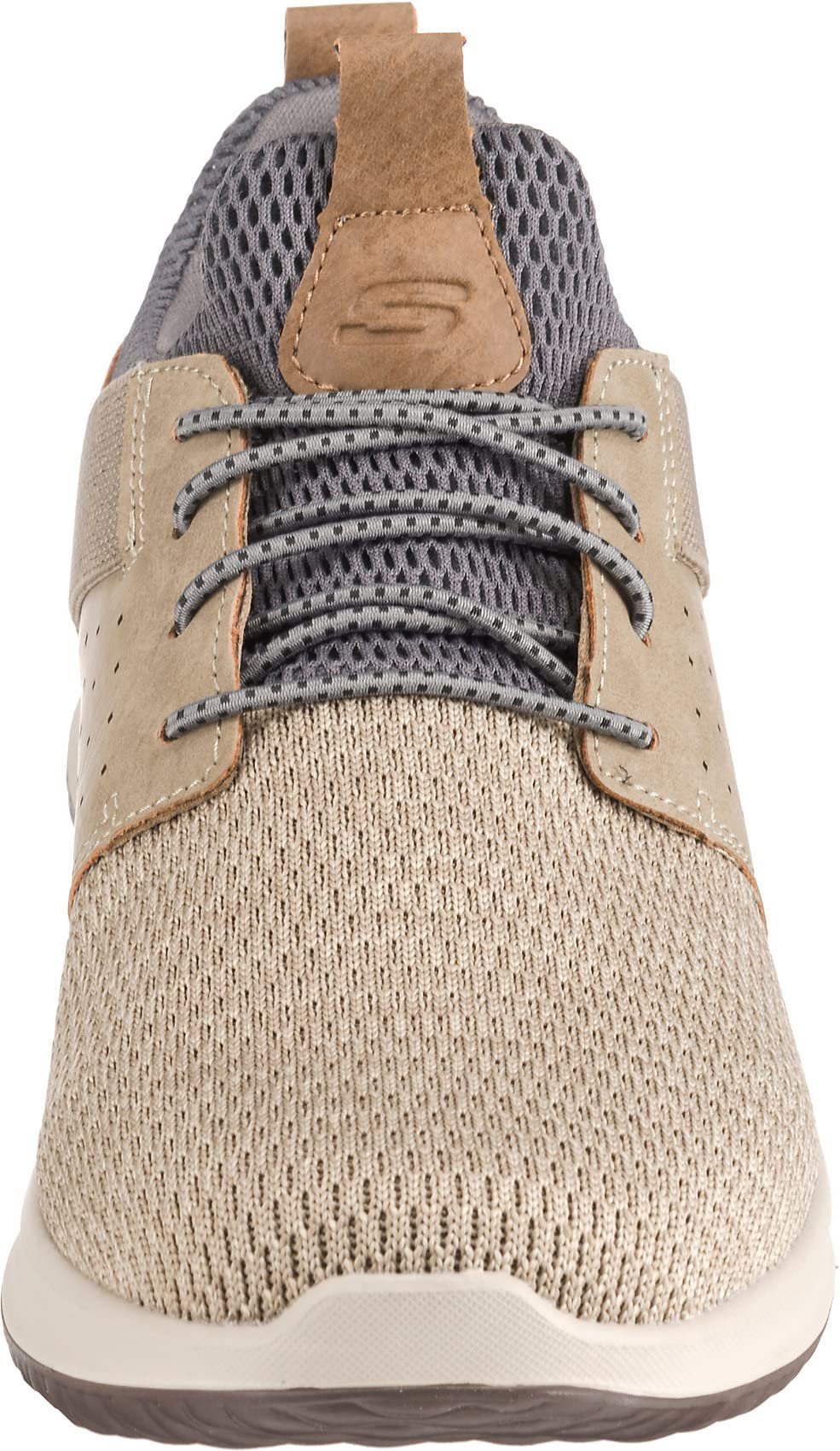 Skechers Men's Classic Fit-Delson-Camden Sneaker, Taupe, 11 M US