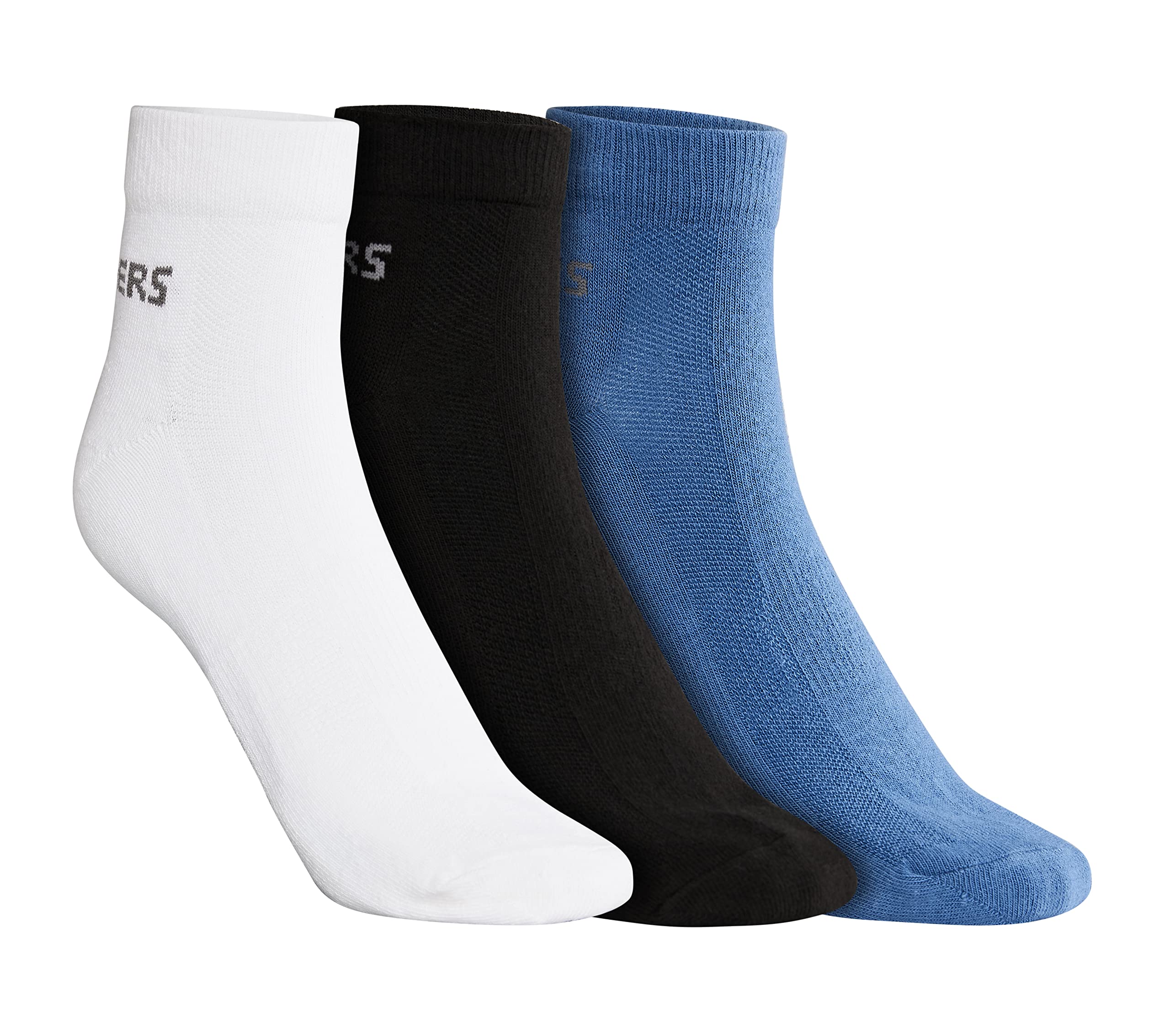 Skechers Men Pack Of 3 Non Terry Ankle Socks