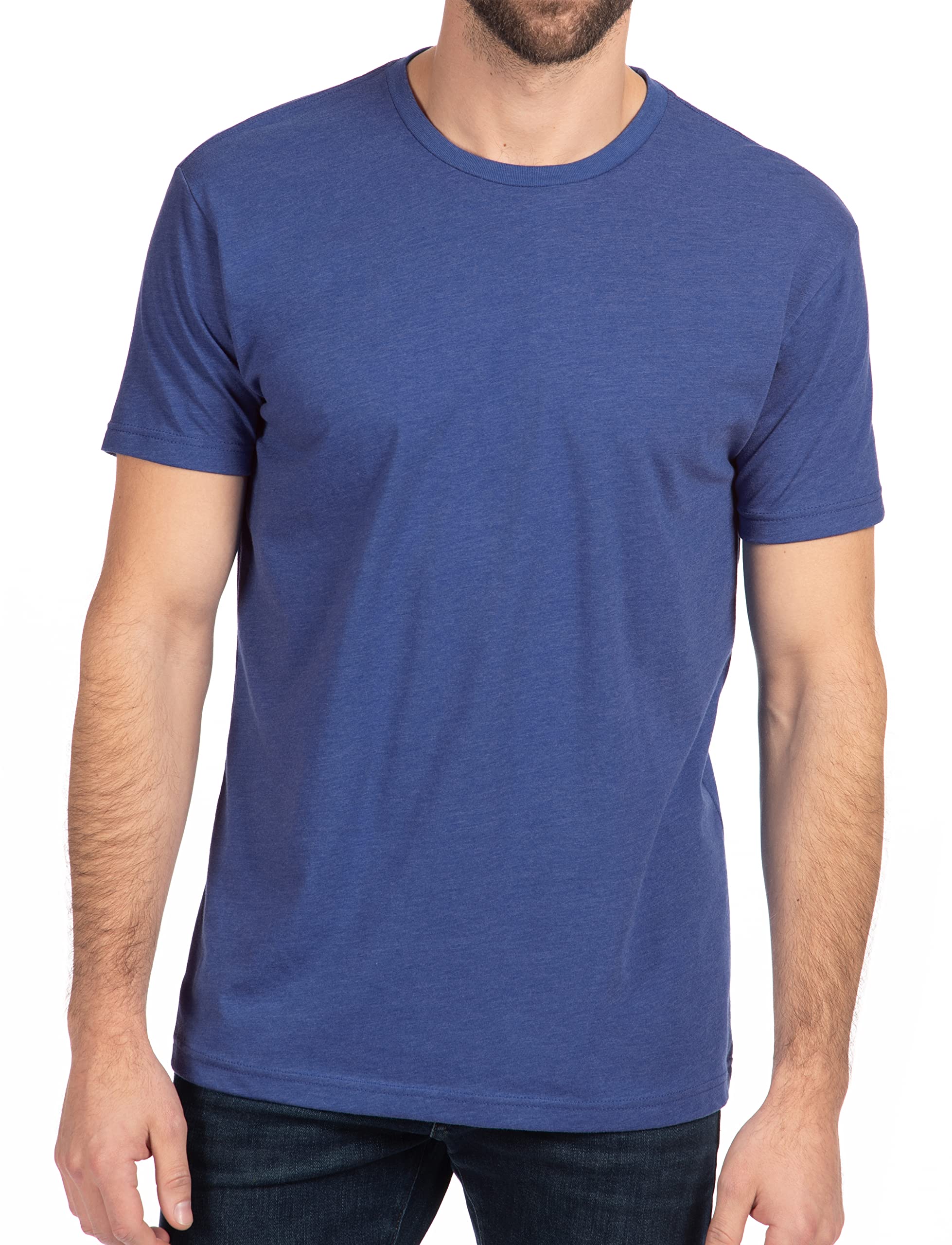 Next Level Apparel Men's Premium Fitted CVC T-Shirt (6210), Royal, Small