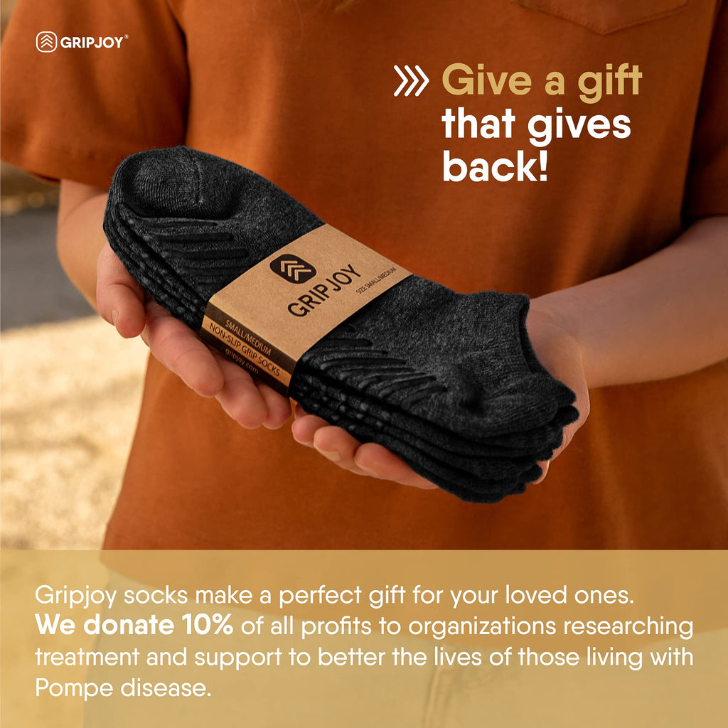 Grip Socks for Women - Pilates Socks with Grips for Women - Non Slip Socks Womens - Grippy Socks for Women - 3 Pairs